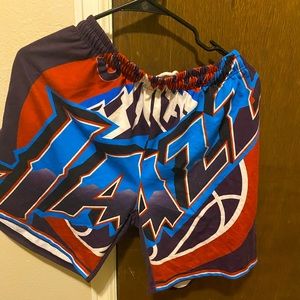 Utah Jazz bold printed logo shorts
